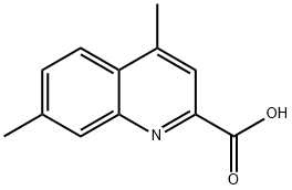 2-Quinolinecarboxylic acid, 4,7-dimethyl- Struktur