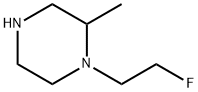 1-(2-fluoroethyl)-2-methylpiperazine Struktur