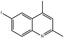 Quinoline, 6-iodo-2,4-dimethyl- Struktur