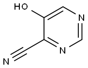4-Pyrimidinecarbonitrile, 5-hydroxy- Struktur