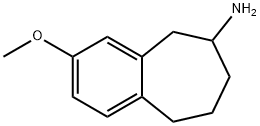 5H-Benzocyclohepten-6-amine, 6,7,8,9-tetrahydro-3-methoxy- Struktur