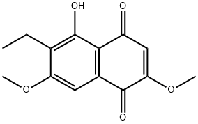 6-Ethyl-2,7-dimethoxyjuglone, 15254-86-1, 结构式