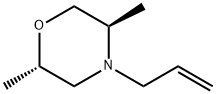 Morpholine,2,5-dimethyl-4-(2-propenyl)-,trans- 化学構造式
