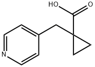 1-((pyridin-4-yl)methyl)cyclopropanecarboxylic acid Structure