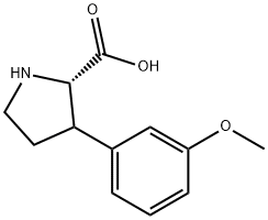 Proline, 3-(3-methoxyphenyl)- Structure