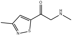 Ethanone, 2-(methylamino)-1-(3-methyl-5-isothiazolyl)- 化学構造式