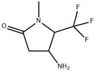 2-Pyrrolidinone, 4-amino-1-methyl-5-(trifluoromethyl)- Struktur