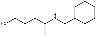 1-Pentanol, 4-[(cyclohexylmethyl)amino]- Struktur