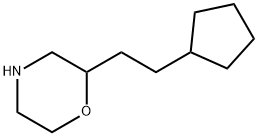 Morpholine,2-(2-cyclopentylethyl)- Structure