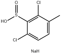 Benzenesulfinic acid, 2,6-dichloro-3-methyl-, sodium salt (1:1) Struktur