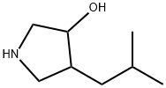 3-Pyrrolidinol, 4-(2-methylpropyl)- Structure