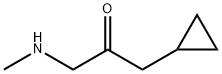 2-Propanone, 1-cyclopropyl-3-(methylamino)- Struktur