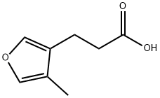 3-Furanpropanoic acid, 4-methyl- Struktur