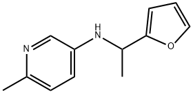 3-Pyridinamine, N-[1-(2-furanyl)ethyl]-6-methyl- Struktur