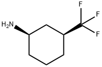 (1R,3S)-3-Trifluoromethyl-cyclohexylamine,1529855-02-4,结构式