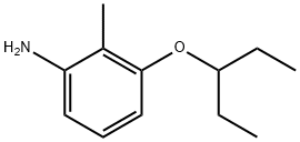 Benzenamine, 3-(1-ethylpropoxy)-2-methyl- Struktur