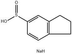 1H-Indene-5-sulfinic acid, 2,3-dihydro-, sodium salt (1:1) 化学構造式