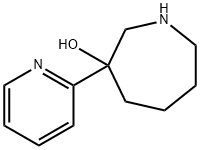 1H-Azepin-3-ol, hexahydro-3-(2-pyridinyl)- 化学構造式