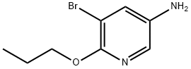 3-Pyridinamine, 5-bromo-6-propoxy- 结构式