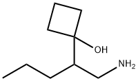 Cyclobutanol, 1-[1-(aminomethyl)butyl]- Structure