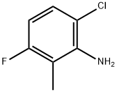 Benzenamine, 6-chloro-3-fluoro-2-methyl- Struktur