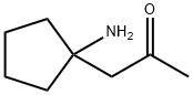 2-Propanone, 1-(1-aminocyclopentyl)- Struktur