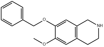 Isoquinoline, 1,2,3,4-tetrahydro-6-methoxy-7-(phenylmethoxy)-,15357-95-6,结构式