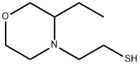 4-Morpholineethanethiol, 3-ethyl- 化学構造式
