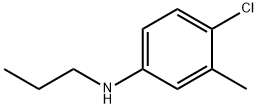 Benzenamine, 4-chloro-3-methyl-N-propyl- Struktur