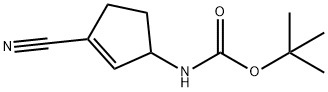 Carbamic acid, N-(3-cyano-2-cyclopenten-1-yl)-, 1,1-dimethylethyl ester 结构式