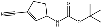 Carbamic acid, N-(3-cyano-2-cyclopenten-1-yl)-, 1,1-dimethylethyl ester Structure