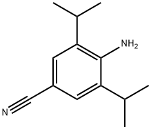 4-氨基-3,5-二异丙基苯甲腈, 153625-24-2, 结构式