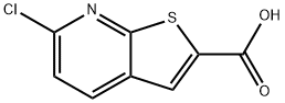 6-氯噻吩并[2,3-B]吡啶-2-甲酸 结构式