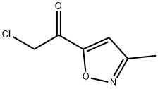 2-chloro-1-(3-methyl-1,2-oxazol-5-yl)ethan-1-one 化学構造式