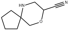 9-Oxa-6-azaspiro[4.5]decane-8-carbonitrile Structure