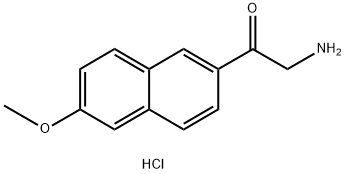 Ethanone, 2-amino-1-(6-methoxy-2-naphthalenyl)-, hydrochloride (1:1) Structure