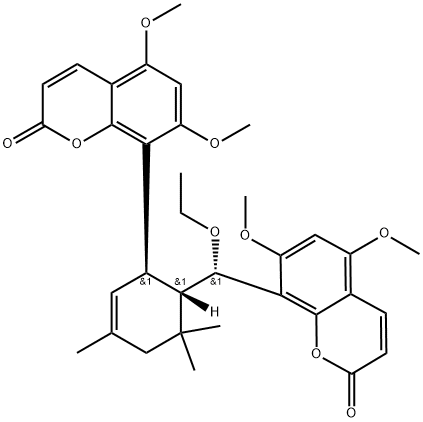 Toddalosin ethyl ether 结构式