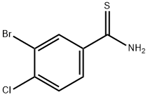 Benzenecarbothioamide, 3-bromo-4-chloro- Structure