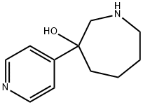 1H-Azepin-3-ol, hexahydro-3-(4-pyridinyl)- Structure