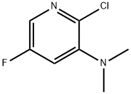 2-Chloro-5-fluoro-N,N-dimethylpyridin-3-amine Structure