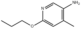 3-Pyridinamine, 4-methyl-6-propoxy- 化学構造式