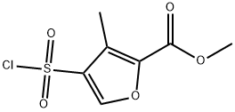 4-(氯磺酰基)-3-甲基呋喃-2-羧酸甲酯,1540919-32-1,结构式