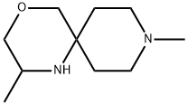4-Oxa-1,9-diazaspiro[5.5]undecane, 2,9-dimethyl- 化学構造式