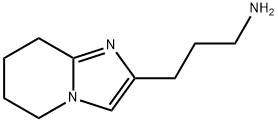 3-(5,6,7,8-Tetrahydroimidazo[1,2-a]pyridin-2-yl)propan-1-amine 化学構造式