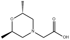 2-[(2R,6R)-2,6-Dimethylmorpholin-4-yl]acetic acid Structure