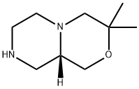 Pyrazino[2,1-c][1,4]oxazine,octahydro-3,3-dimethyl-,(9aS)- Structure