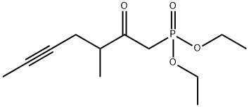 Phosphonic acid, P-(3-methyl-2-oxo-5-heptyn-1-yl)-, diethyl ester 结构式