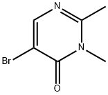 5-溴-2,3-二甲基嘧啶-4(3H)-酮 结构式