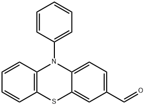 10H-Phenothiazine-3-carboxaldehyde, 10-phenyl-,154438-43-4,结构式