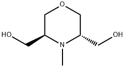 3,5-Morpholinedimethanol, 4-methyl-, (3S,5S)- 化学構造式